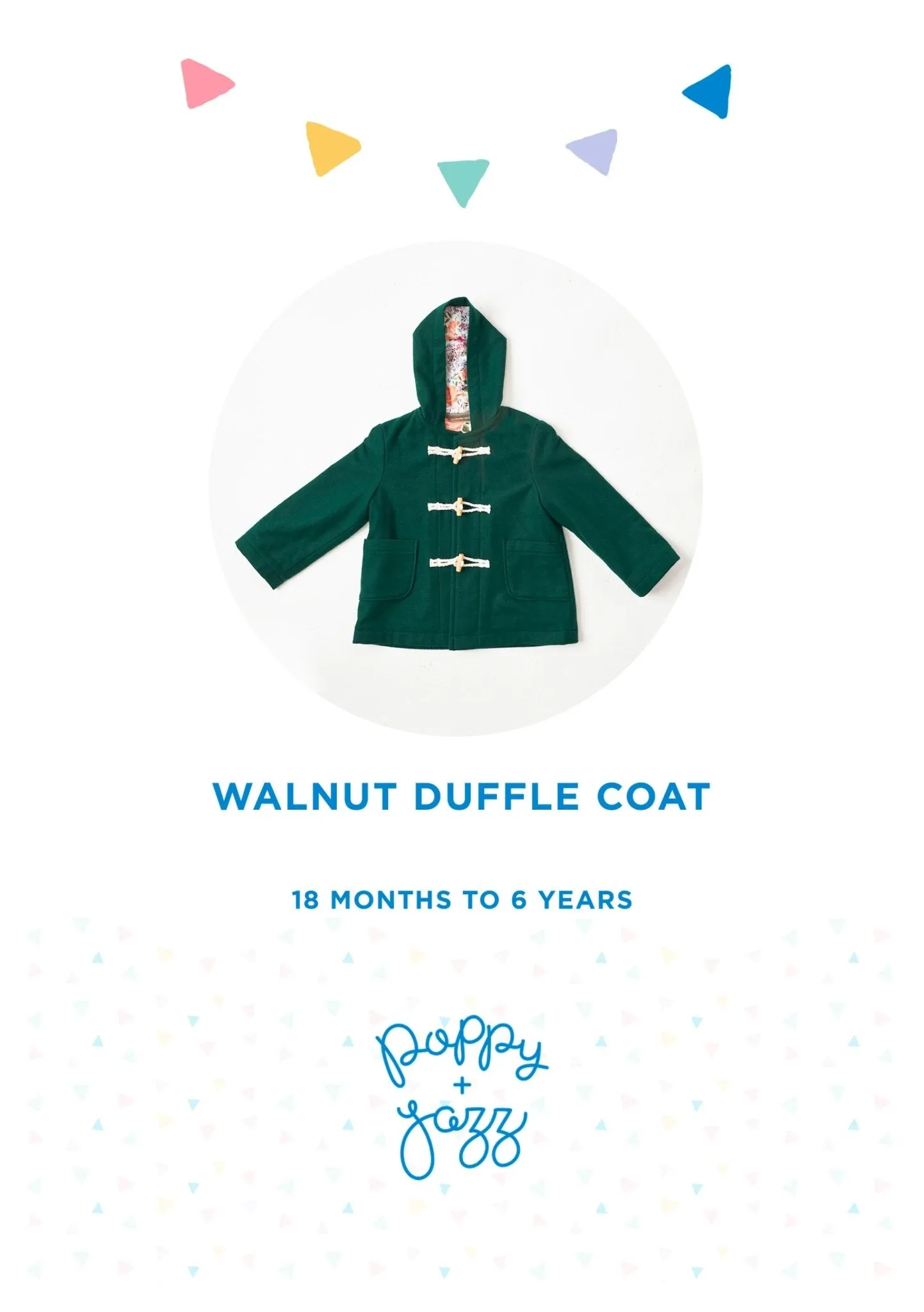 Poppy & Jazz - Wallnut Duffle Coat (Age 18mths - 6)