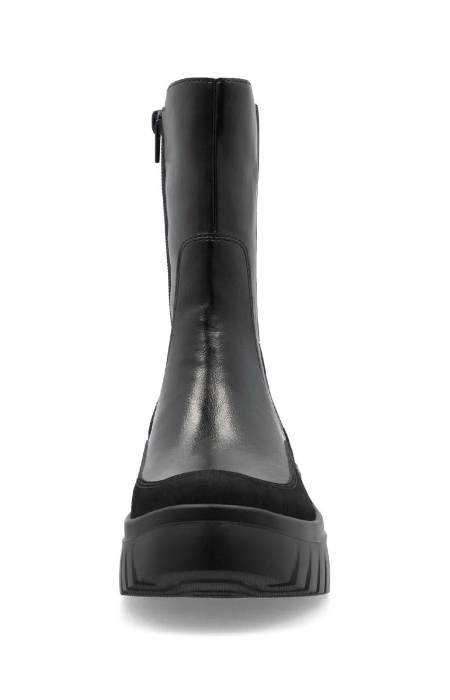 Rieker Faux Leather Chelsea Boot in Black