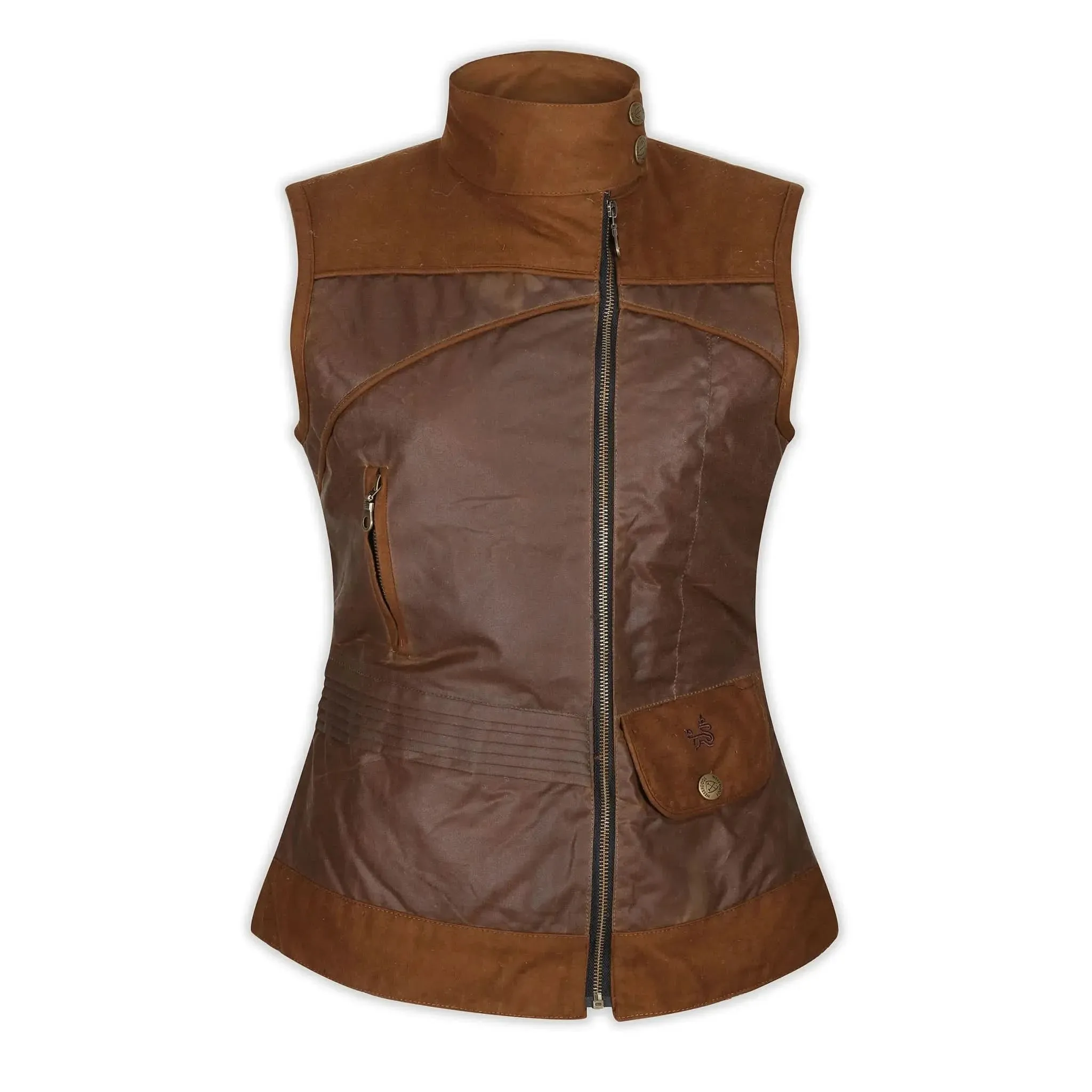 Roxy Tan Wax Gilet