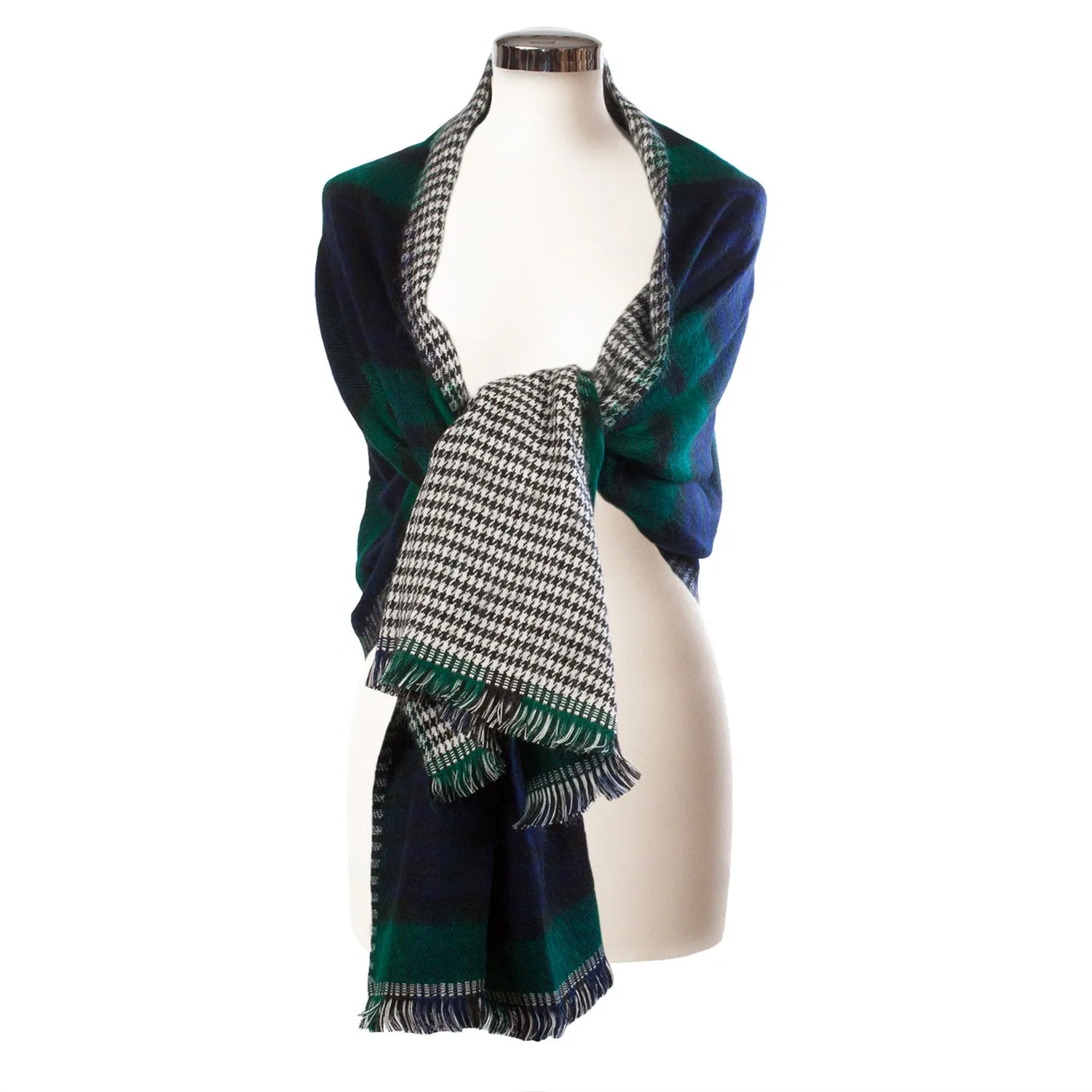 Tartan Reversible Stole  Black Watch