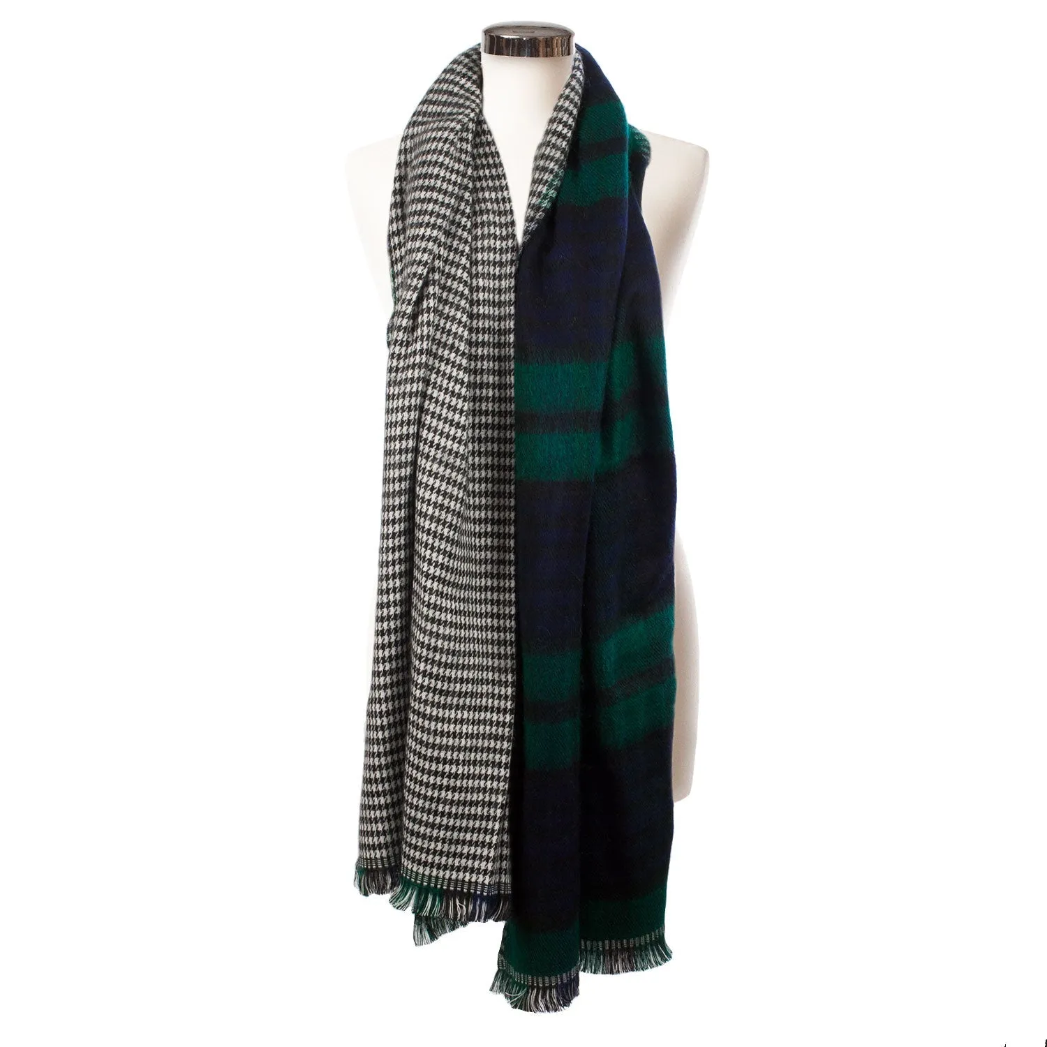 Tartan Reversible Stole  Black Watch