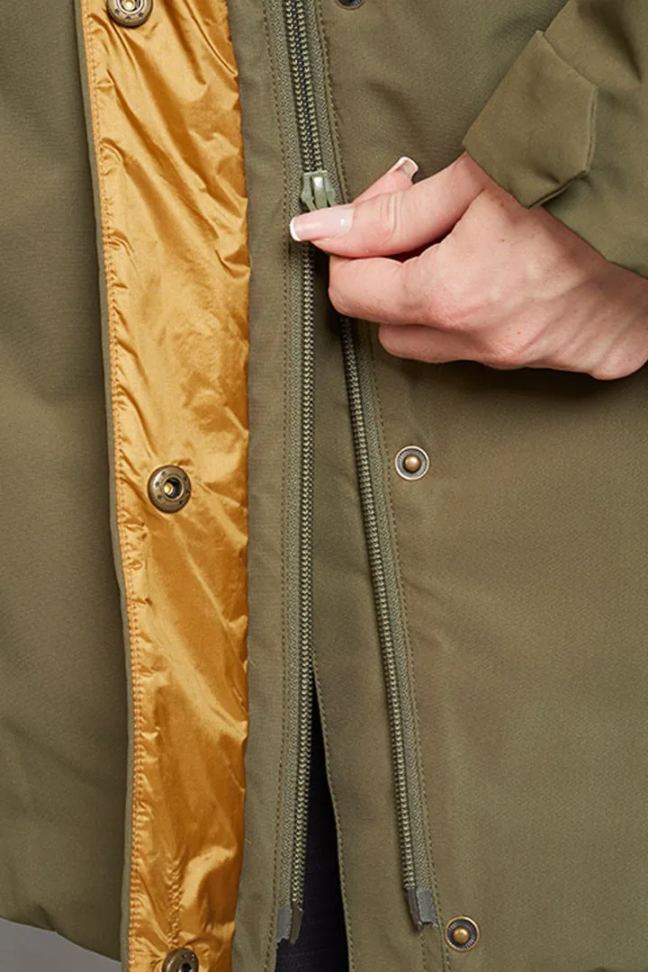 Toggi Cedar long Waterproof coat in Khaki by Toggi