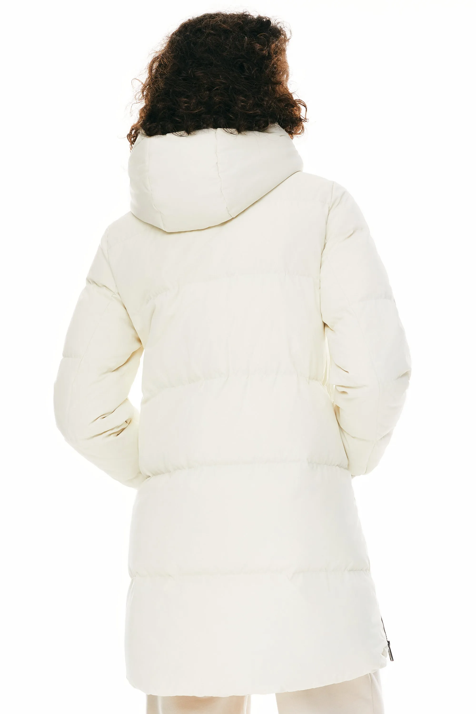 Two-Way Zipper Hooded Puffer Jacket