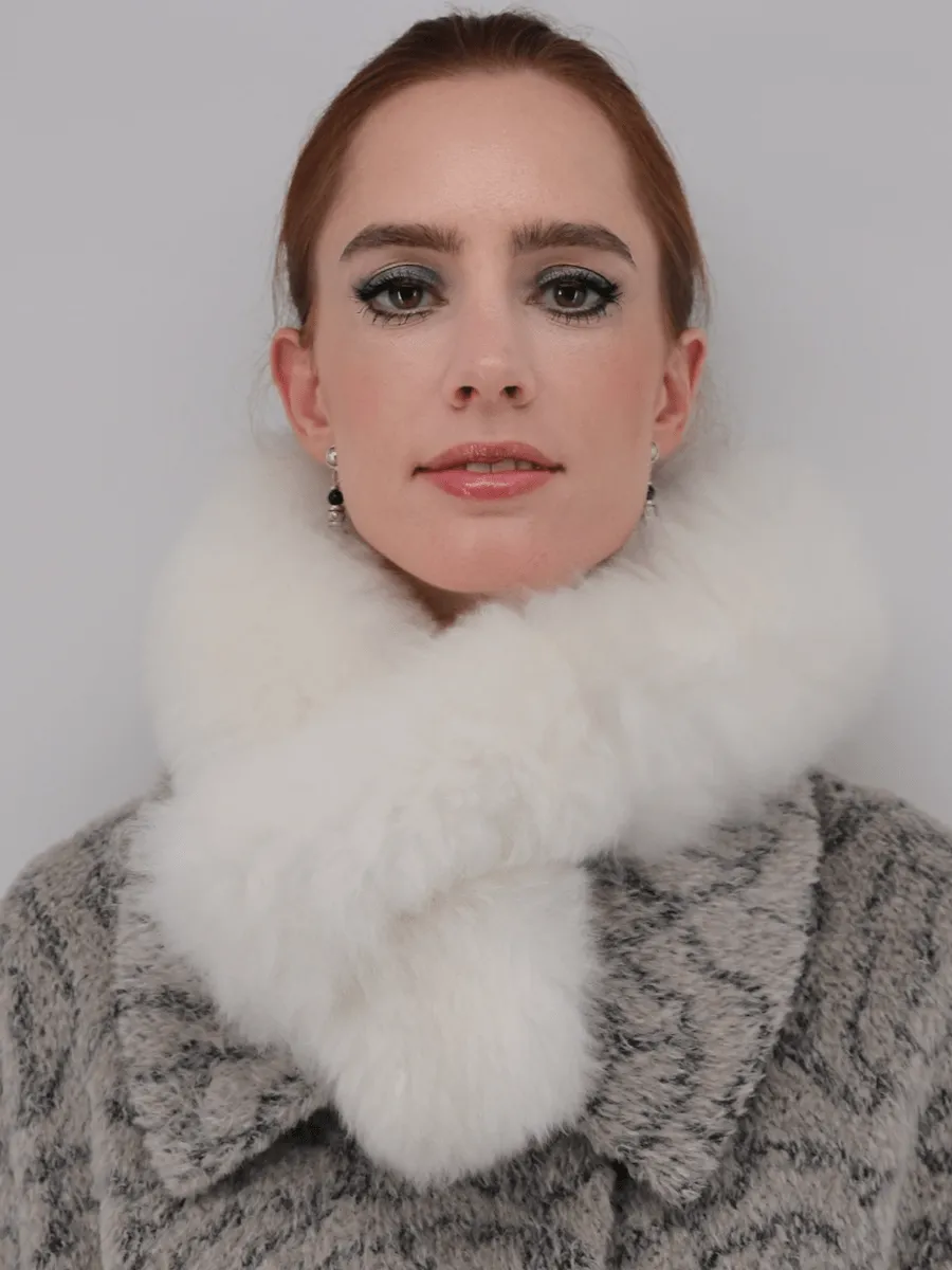 Women's Alpaca Fur Pull-Through Loop