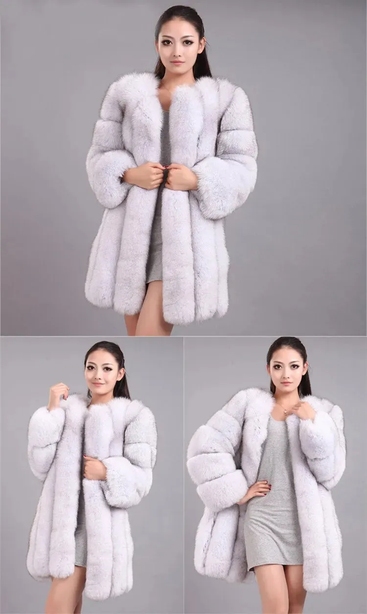 Women's Cozy Luxury Faux Fur Coat – Warm & Stylish