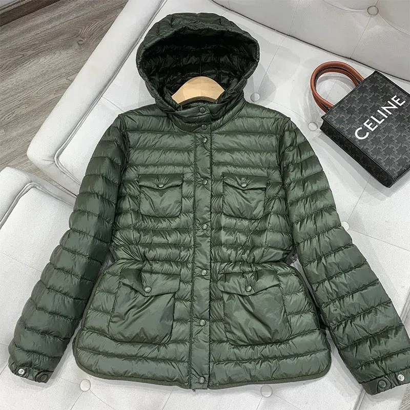 Women's Luxurious Duck Down Jacket with Hood