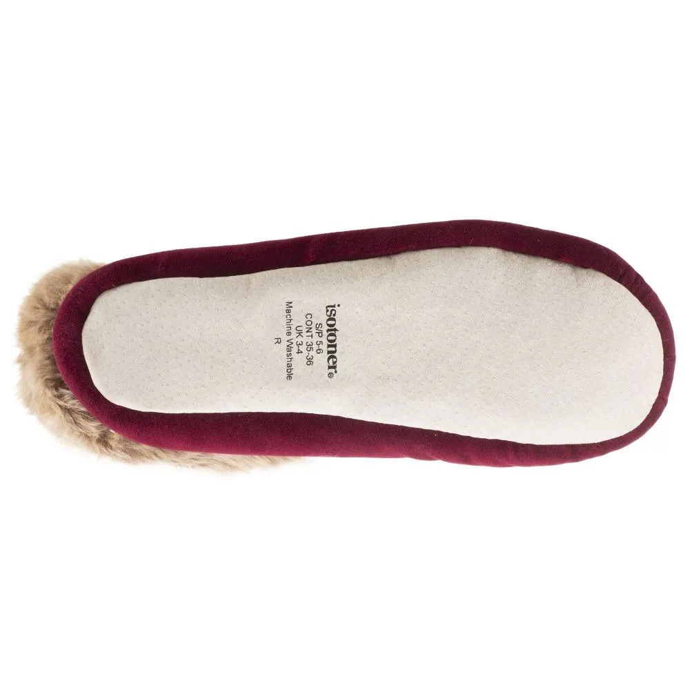 Women’s Stretch Velour Sabrine Bootie Slippers