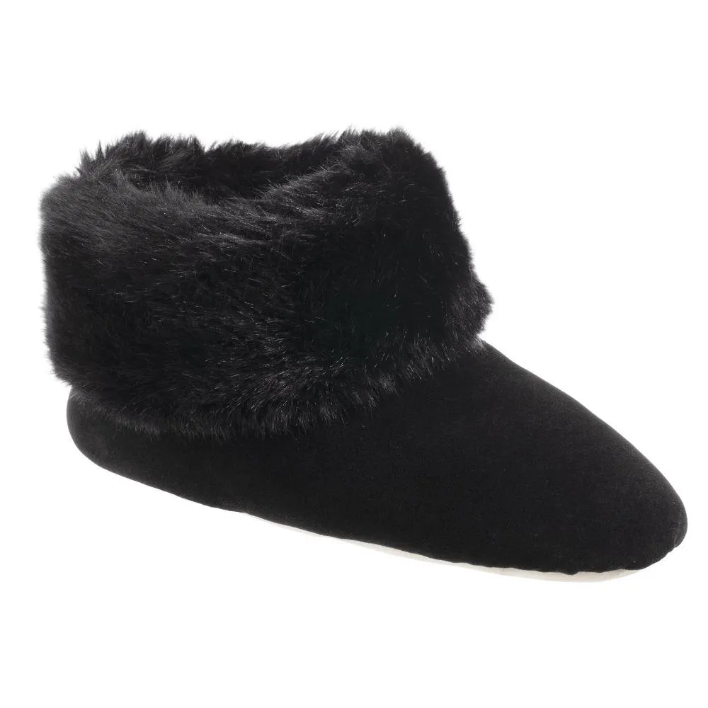 Women’s Stretch Velour Sabrine Bootie Slippers